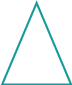 Triangle border with turquoise outline