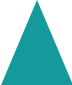 Triangle shade in turquoise color