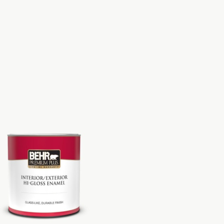 Interior or Exterior Hi-Gloss Enamel product in bright white